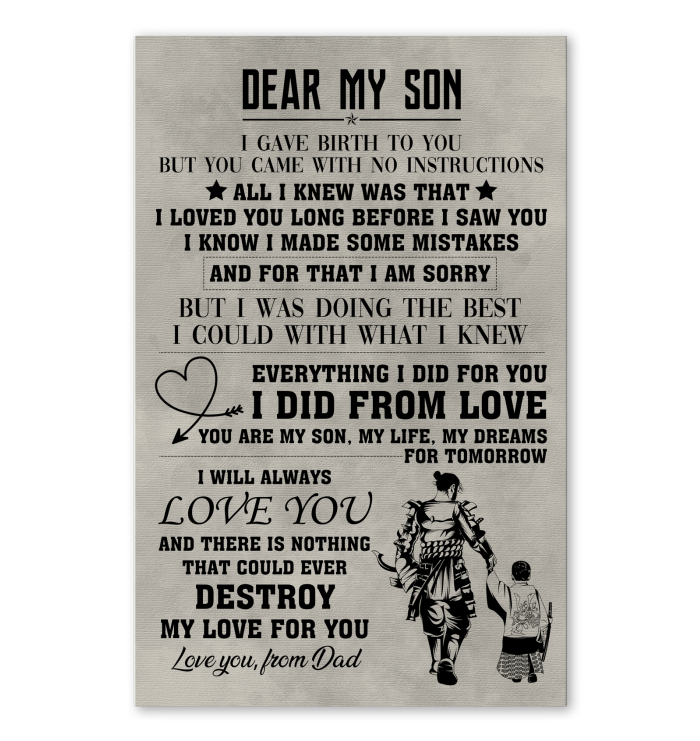 Samurai Poster Dear My Son Samurai Poster Dear My Son