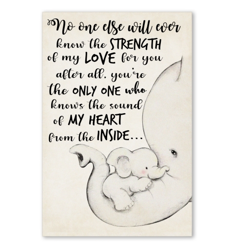 No One Else Will Ever Know The Strength Of My Love For You