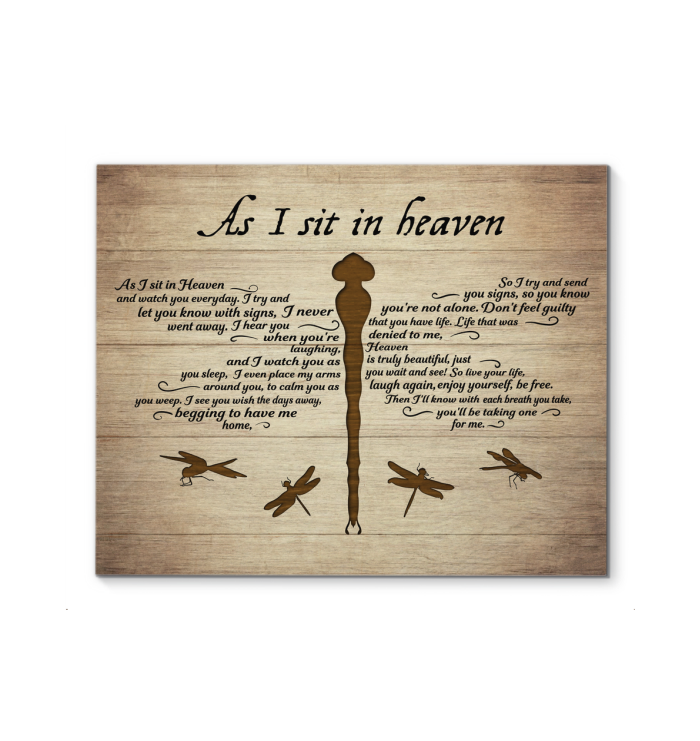 Canvas Dragonfly As I Sit In Heaven Canvas Dragonfly As I Sit In Heaven