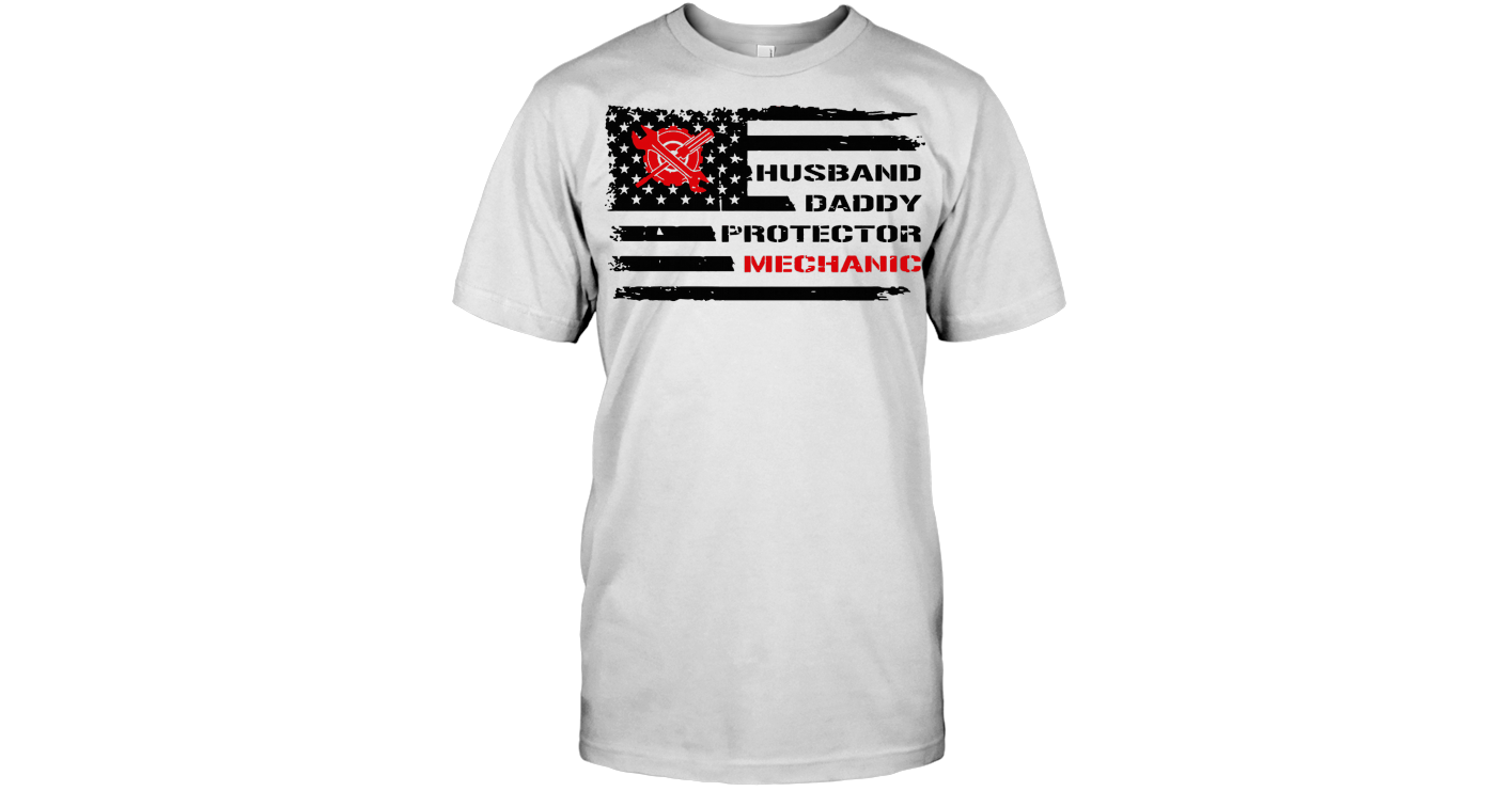 Download Husband Daddy Protector Mechanic T Shirt