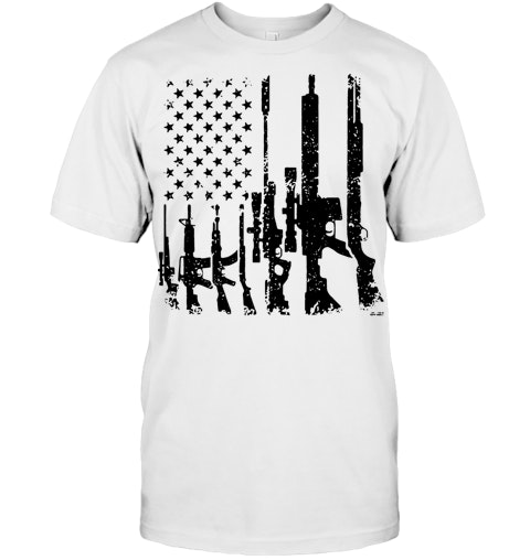 Download Gun Silhouette American Flag 2nd Amendment T Shirt